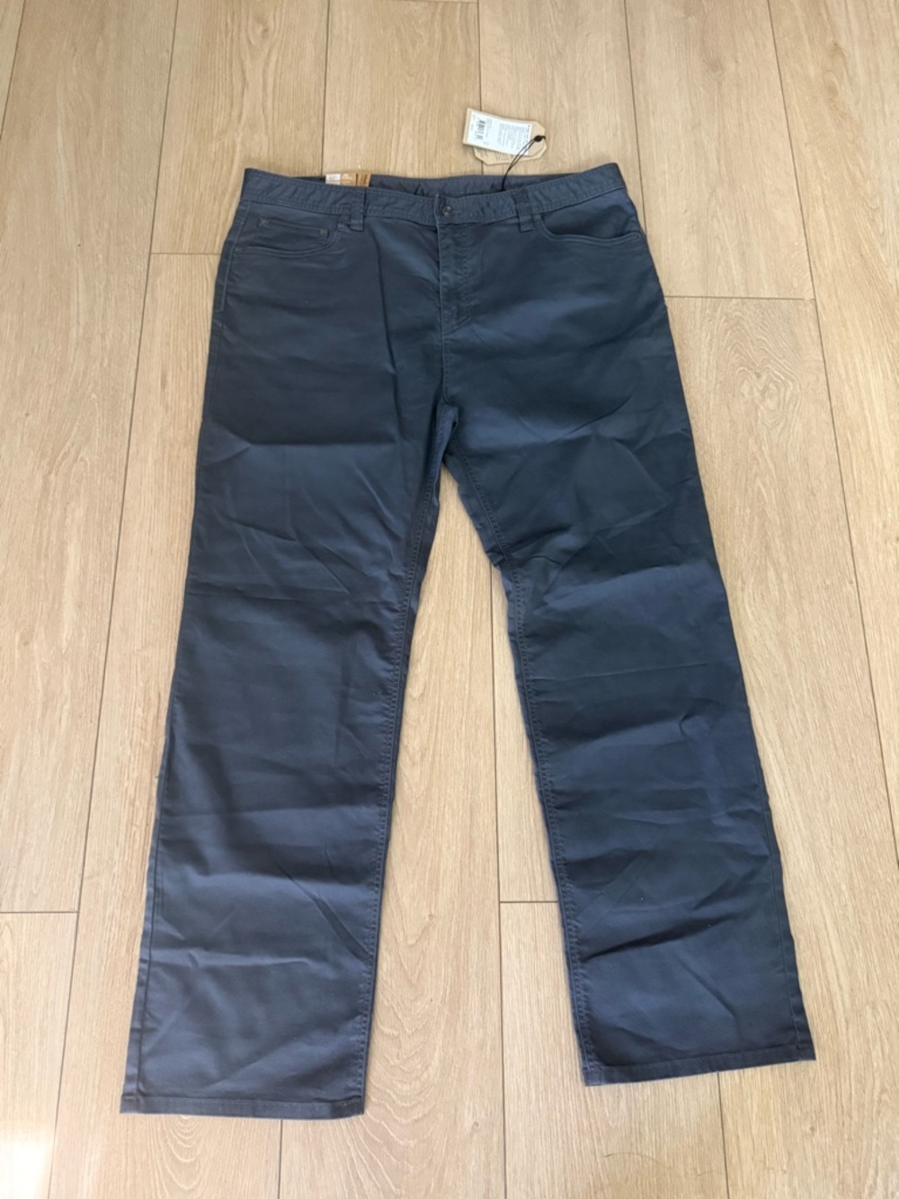 Prana Bridger Charcoal Gray Organic Straight Leg Jean Men’s 42 W 32 L $95